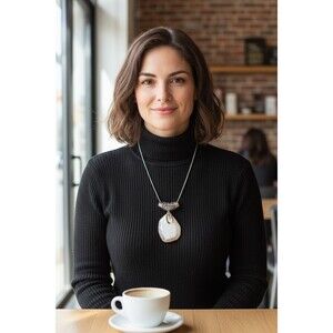 Indio Jewelry Large Agate Silver Stainless Steel Snake Necklace Chain #7031